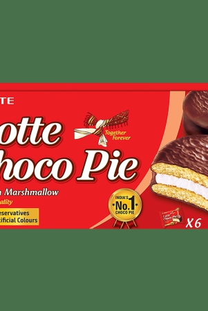 lotte-choco-pie-original-with-rich-marshmallow-no-preservatives-28-gram-pack-of-6