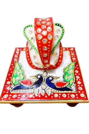 royal-handicrafts-marble-chowki-pack-of-1