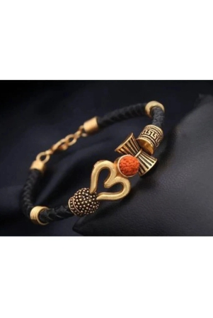 paystore-rudraksha-om-trishul-damroo-designer-oxidized-gold-bahubali-kada-bracelet