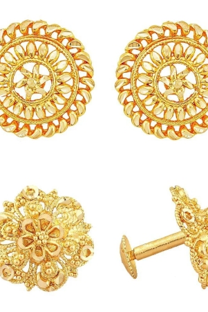 vivastri-golden-stud-earrings-pack-of-2-golden