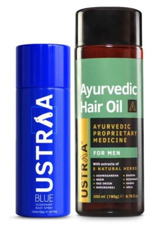 ustraa-blue-deodorant-150ml-ayurvedic-hair-oil-200ml