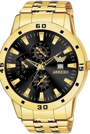 Abrexo Gold Stainless Steel Analog Mens Watch