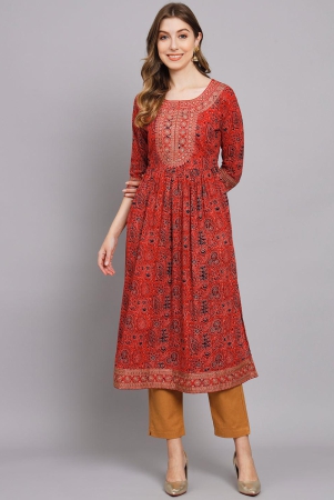 womens-red-cotton-nyara-cut-a-line-kurta-xl-red