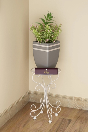 wooden-twist-metal-plant-stand-patio-indoor-outdoor-wrought-ironflowers-planter-shelf-1-tier-white-pack-of-1