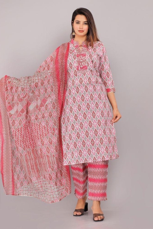 highlight-fashion-export-cotton-printed-kurti-with-pants-womens-stitched-salwar-suit-pink-pack-of-1-none