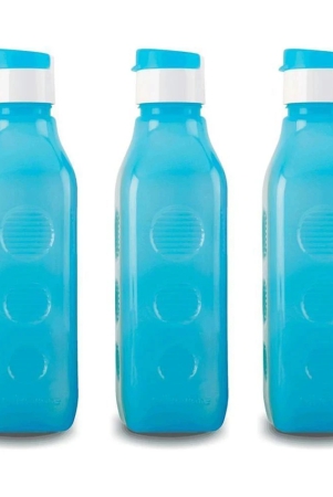 oliveware-blue-water-bottle-1000-ml-set-of-3-blue