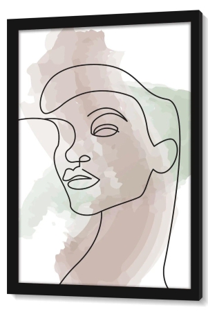 line-art-multi-color-basic-95-x-135-inches-frame-with-glass-black-frame