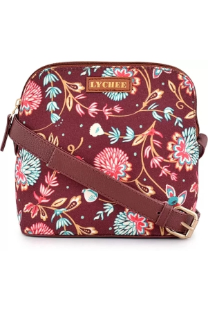 Lychee bags  Brown Women Sling Bag