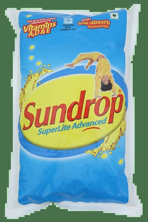 Sundrop Sundrop Super Lite Advanced - Sunflower Oil Pouch, 1 L Pouch