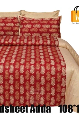 bedsheet-adda-super-mega-king-size-king-size108108-in-pure-cotton-sanganeri-printed-jaipuri-double-bedsheet-with-2-matching-pillow-covers-rj-14-03-108108-ht8305