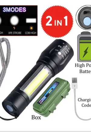 500-meter-4-mode-rechargeable-battery-zoomable-waterproof-torchlight-led-full-metal-body-10w-flashlight-torch-outdoor-search-light-for-home-and-camping-black