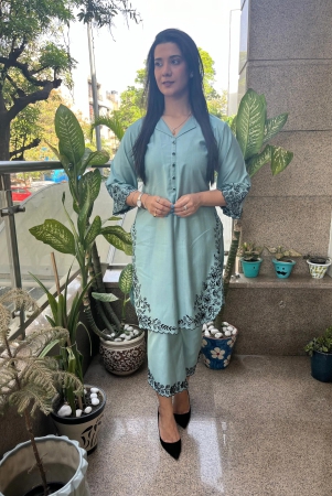 nazaakat-teal-blue-mid-length-coord-xxl