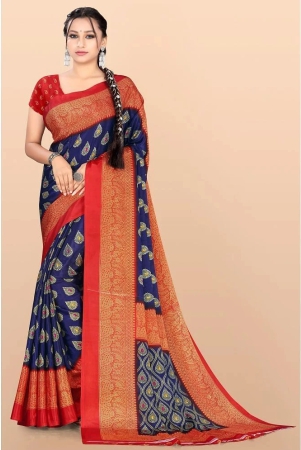 leelavati-multicolor-crepe-saree-with-blouse-piece-pack-of-1-multicolor