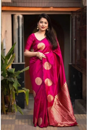 apnisha-banarasi-silk-embellished-saree-with-blouse-piece-pink-pack-of-1-pink