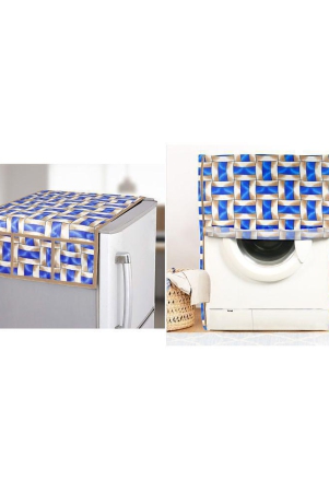 e-retailer-set-of-2-polyester-blue-washing-machine-cover-for-universal-front-load-blue