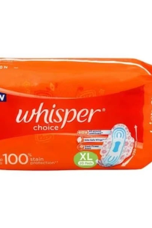 Whisper Choice Sanitary Pads XL 20 Pcs