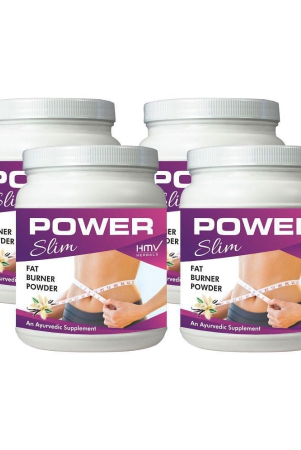 hmv-herbals-power-slim-herbal-fat-loss-vanilla-powder-400-gm-pack-of-4