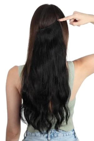 refynhair-natural-wavy-halo-hair-extensions-20-inches-premium-flip-in-invisible-wire-extensions-clip-in-for-women-girls-medium-black