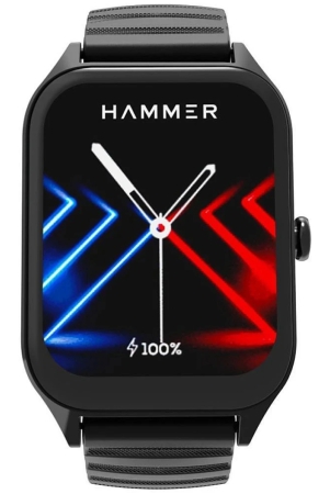 Hammer Stroke Black Smart Watch