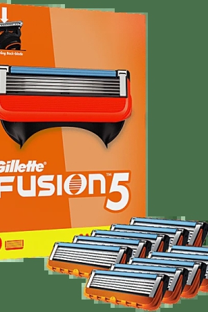 Gillette Fusion 5 Manual Shaving Blades For Men (Pack Of 10 Cartridges)