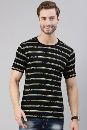 joven-men-printed-t-shirt-m-black