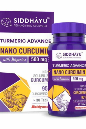 SIDDHAYU Turmeric Advance Nano Curcumin Tablet 30 no.s Pack Of 1