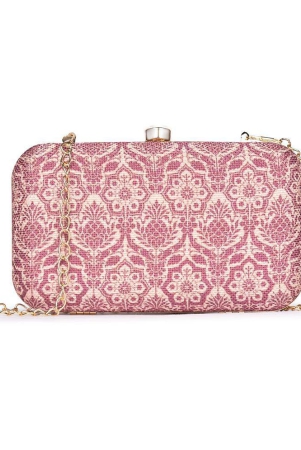 zouk-pink-jute-box-clutch-pink