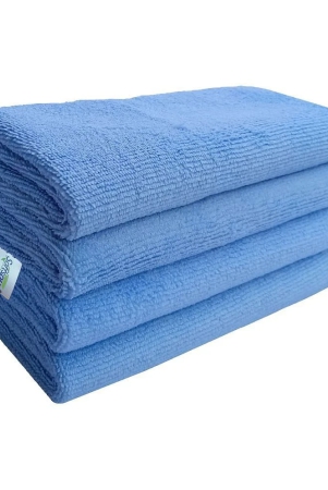 softspun-microfiber-cleaning-cloths-4pcs-40x40cms-340gsm-sky-blue-highly-absorbent-lint-and-streak-free-multi-purpose-wash-cloth-for-kitchen-car-window-stainless-steel-silverware