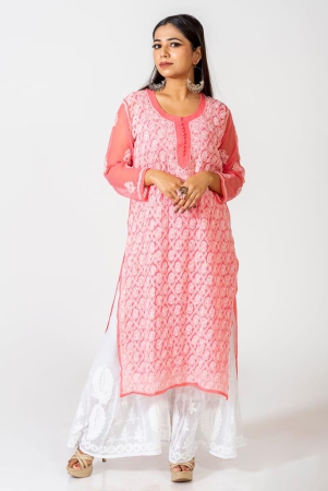 ladies-new-fashion-georgette-hand-chikankari-kurti