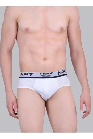 Force NXT Cotton Mens Briefs ( White ) - None