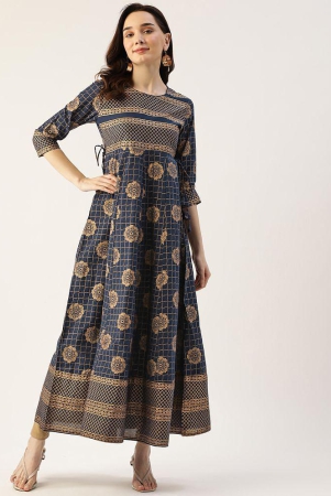 kbz-blue-cotton-womens-anarkali-kurti-pack-of-1-none