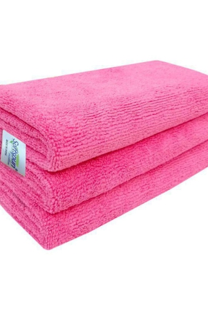 softspun-microfiber-cleaning-cloths-3pcs-40x40cms-340gsm-pink-highly-absorbent-lint-and-streak-free-multi-purpose-wash-cloth-for-kitchen-car-window-stainless-steel-silverware