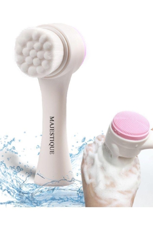 majestique-face-exfoliator-brush-deep-pore-cleaning-facial-wash-massage-brush-assorted-color