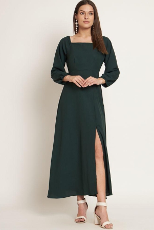 curvydrobe-crepe-solid-ankle-length-womens-side-slit-dress-green-pack-of-1-none