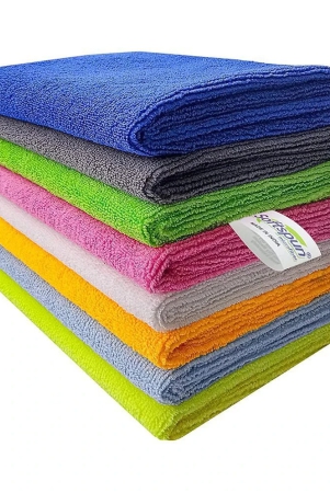 softspun-b-quality-microfiber-cloth-going-cheap-8-pcs-40x40-cms-340-gsm-assorted-colour-thick-lint-streak-free-multipurpose-cloths-for-car-bike-cleaning-polishing-washing-de