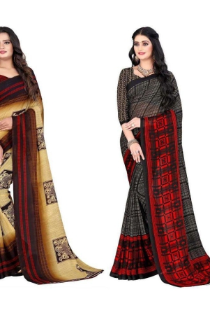 leelavati-multicolor-georgette-saree-with-blouse-piece-pack-of-2-multicolor