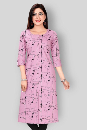 meher-impex-pink-cotton-womens-front-slit-kurti-pack-of-1-xs