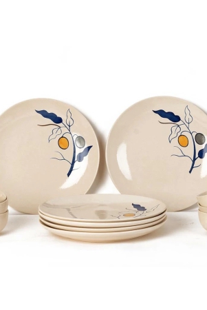 bodhi-house-handpainted-stoneware-ceramic-dinner-set-8-pieces-serving-for-4-microwave-and-dishwasher-safe-bone-ash-free-crockery-set-for-dining-and-gifting-feather-white