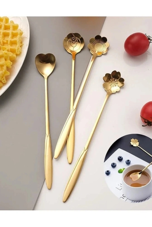 geeo-gold-stainless-steel-dessert-spoon-pack-of-4-gold