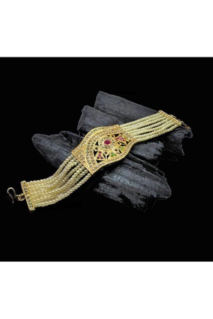 gilher-fancy-traditional-real-look-jadau-bracelet-with-adjustable-size-for-women-and-girl-none