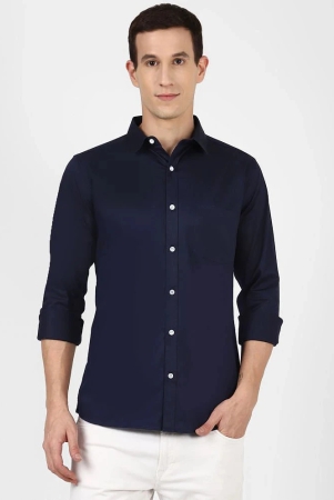 urbanmark-mens-100-cotton-full-sleeves-slim-fit-all-over-solid-casual-shirt-navy-none