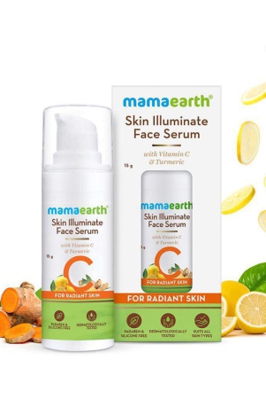 Mamaearth Skin Illuminate Face Serum for Radiant Skin with Vitamin C & Turmeric - 15g