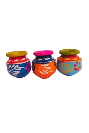 set-of-3-handmade-colorful-clay-pots-with-traditional-indian-design-decorative-items