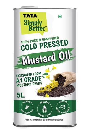 tata-simply-better-pure-unrefined-cold-pressed-mustard-oilnaturally-cholesterol-free-5l-rich-aroma-flavour-of-real-mustard-seeds-a1-grade-mustard-seeds