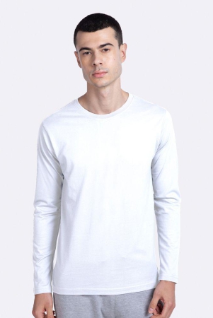 bewakoof-white-cotton-regular-fit-mens-t-shirt-pack-of-1-none