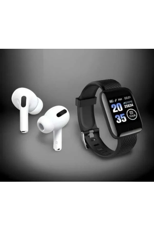 Bluetooth Wireless Earbuds & Smart Watch (Pack Of 2)Assorted Color
