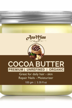 aromine-100-pure-organic-coca-butter-raw-great-for-faceskinbody-moisturizer-100-gm