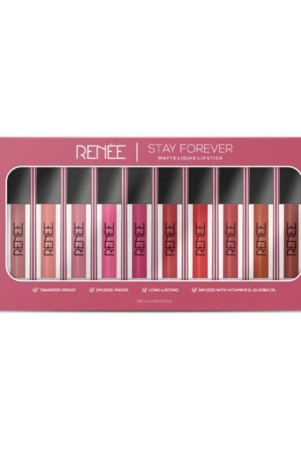 renee-stay-forever-matte-liquid-lipstick-combo-transfer-proof-smudge-proof-travel-pack-of-10