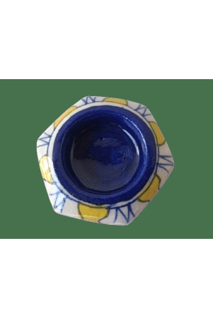 Blue Pottery Candle Stand