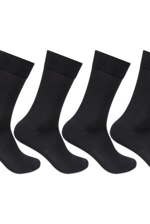 men-cotton-plain-full-length-socks-pack-of-4-black-free-size